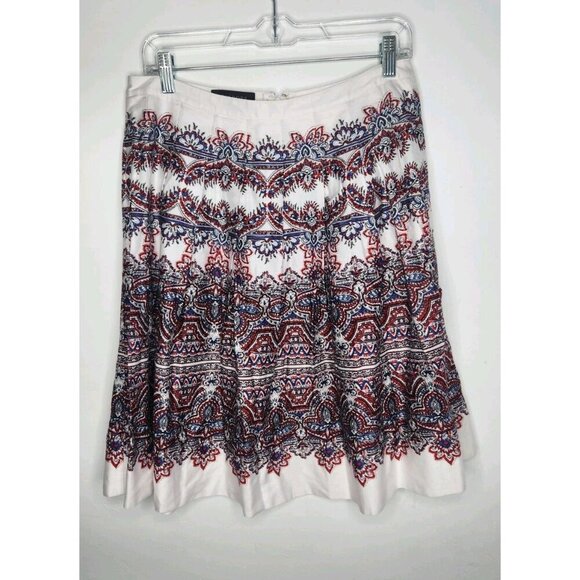 Talbots Women's Floral pleated Knee Length Skirt Size 6P - Picture 1 of 6